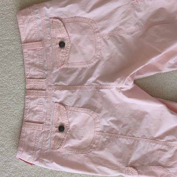 Boston Proper Pink Cargo Pants Roll Tabs Convertible 8 hem 30 Inseam - Picture 4 of 12